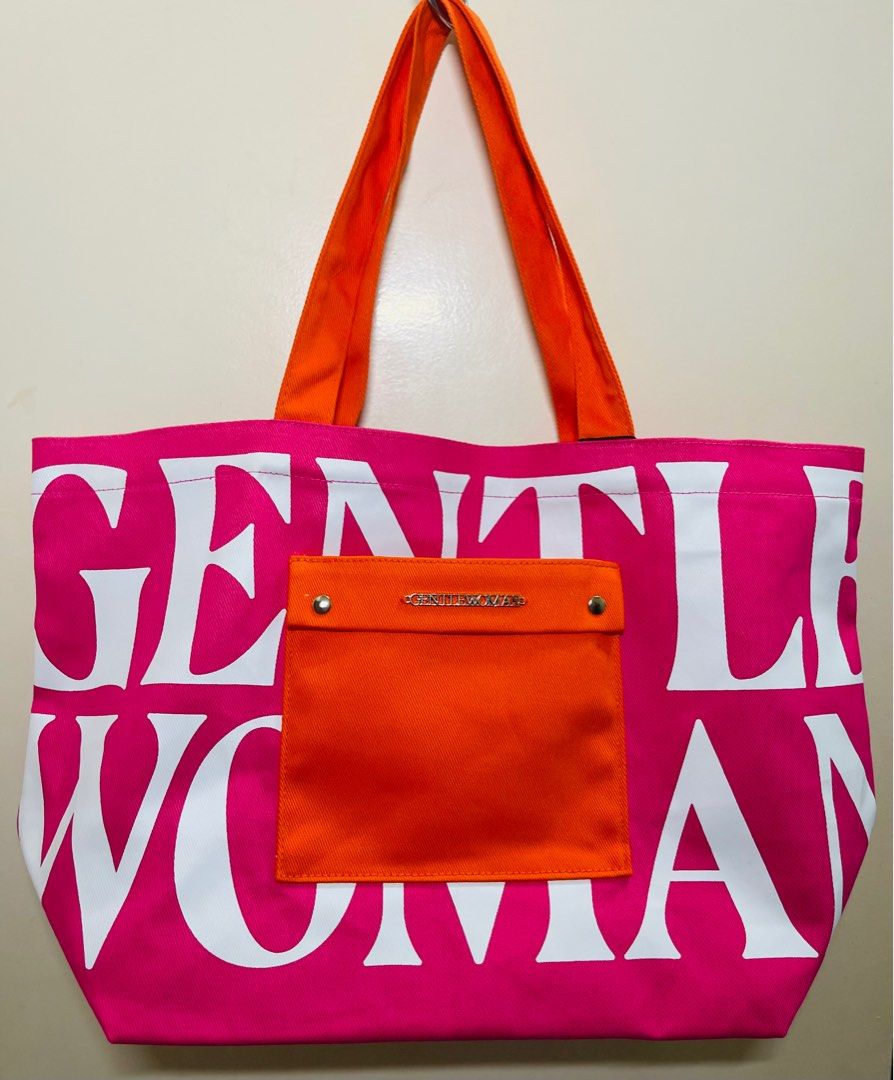 Gentle Woman Painted Canvas (Category: Tote Bags) located in General Santos City (Dadiangas). Submitted by ms.plussize (Listing ID 1264455060, Image 1). Description: Painted canvas (Pink/Orange) WIDTH 20/12.5 inches HEIGHT 21.5 inches Payment via Gcash Shipping via J&T .