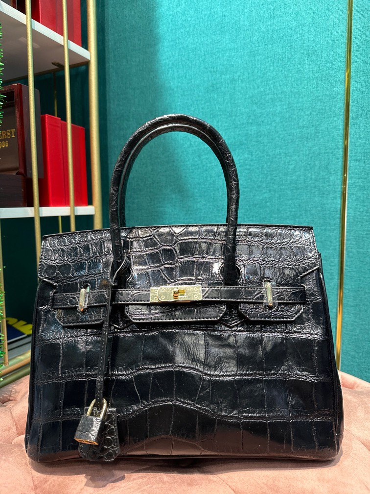 Genuine crocodile leather discount bag