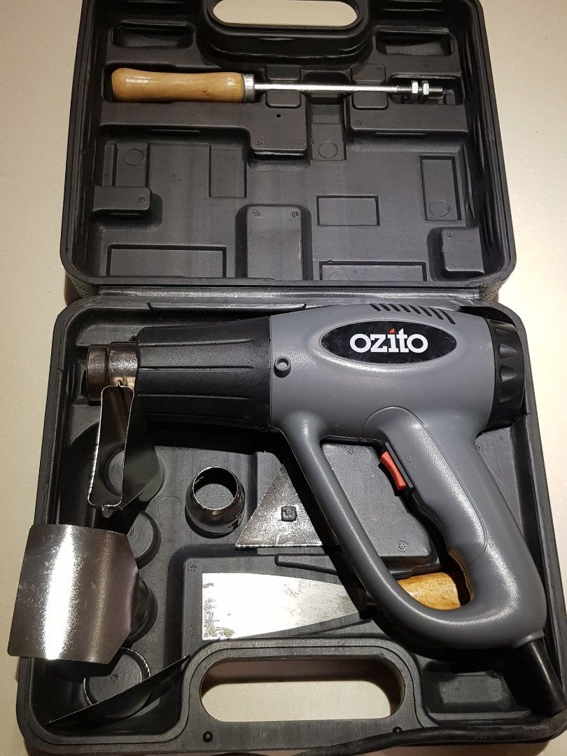 Genuine Imported Ozito 2000W Variable Temperature Heat Gun Scrapers