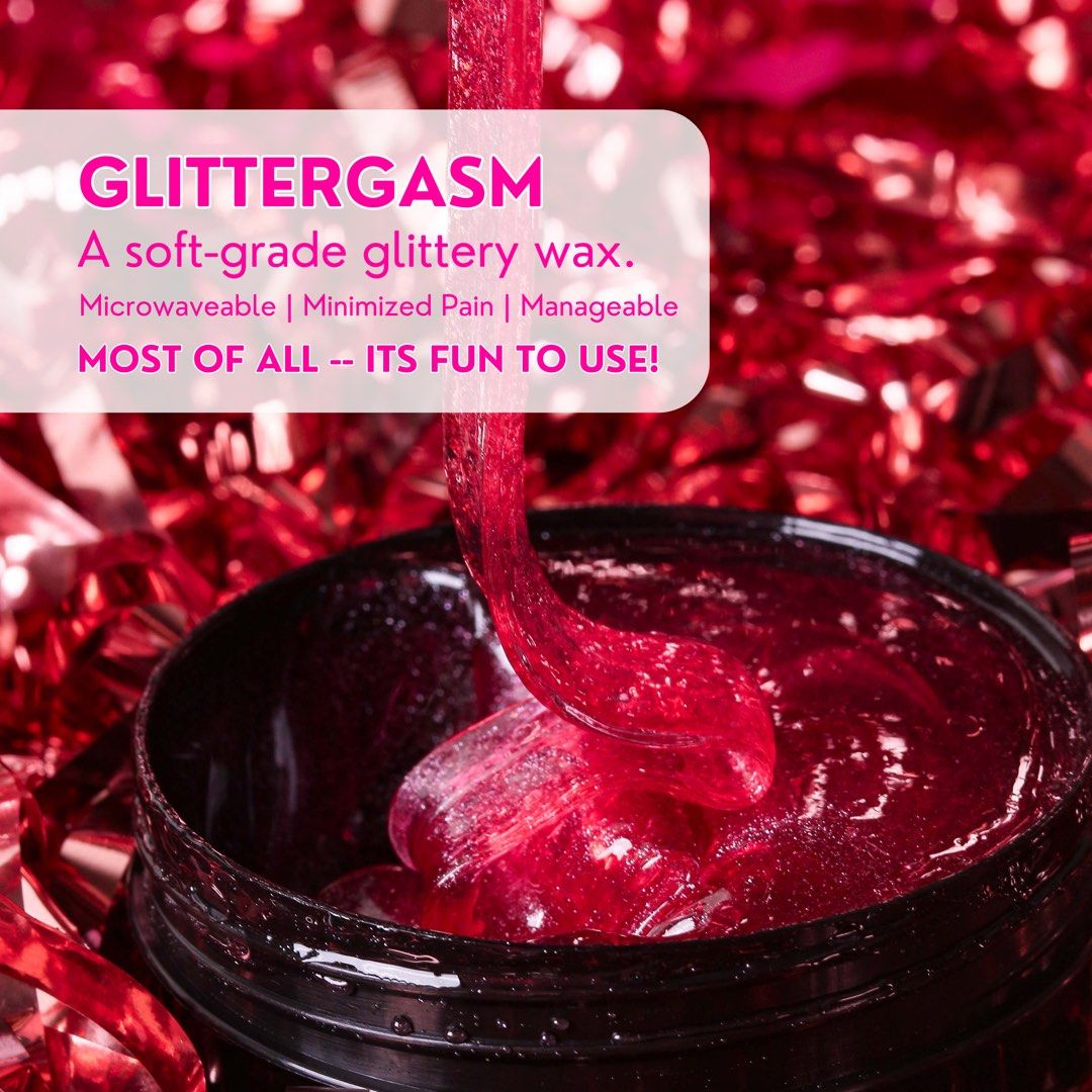 GLITTERGASM: Sugar Wax | BODYBOOZE (Category: Hair Removal) located in Cainta. Submitted by nixconcepts (Listing ID 1264535562, Image 2). Description: Meet ✨ GLITTERGASM ✨ — A soft-grade glittery sugar wax formulated to make you moan not with pain but because of how fun it is to use! 😋 💗 230ml 💗 Made with Honey & Sugar 💗 Microwaveable 💗 Removes hair from the roots! INGREDIENTS: Aqua, Sugar, Honey, Lemon.