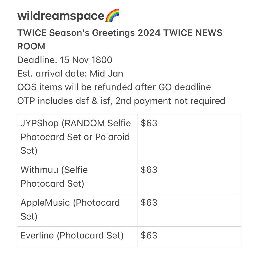 [GO] TWICE Season’s Greetings 2024 TWICE News Room, Hobbies & Toys