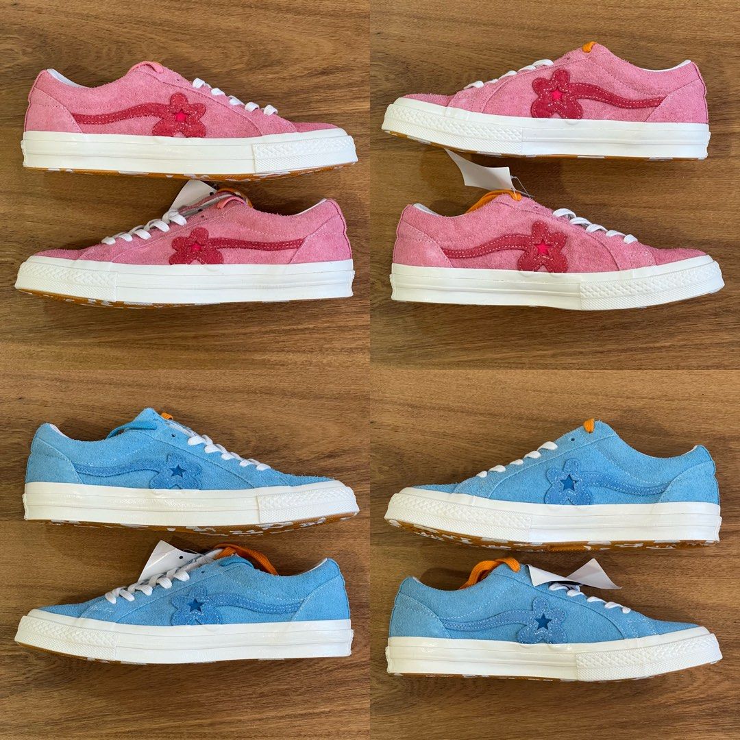 Converse x golf wang one star cheap le fleur blue shoes