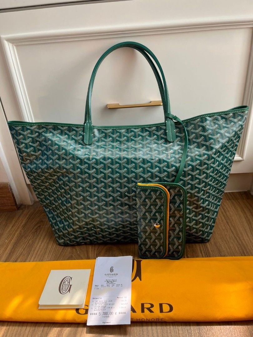 Goyard st louis GM vert green 2022 receipt 2023 complete set db