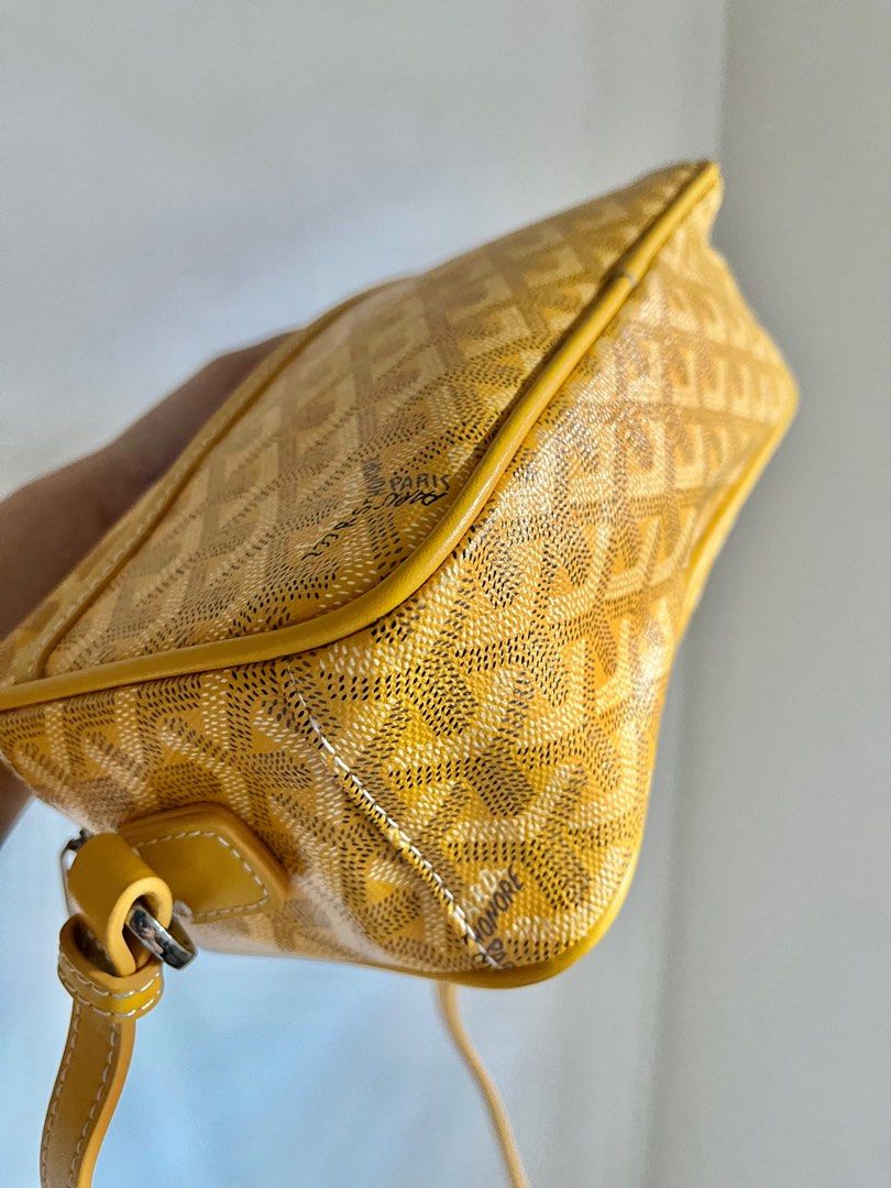 Brand New Goyard Cap Vert Crossbody Bag Yellow with Original Receipt &  Dustbag