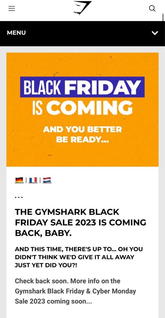 Gymshark Black Friday 英國代購, 女裝, 運動服裝- Carousell