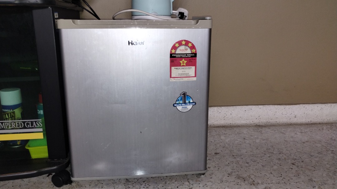 Haier mini fridge / minibar (peti sejuk mini), TV & Home Appliances