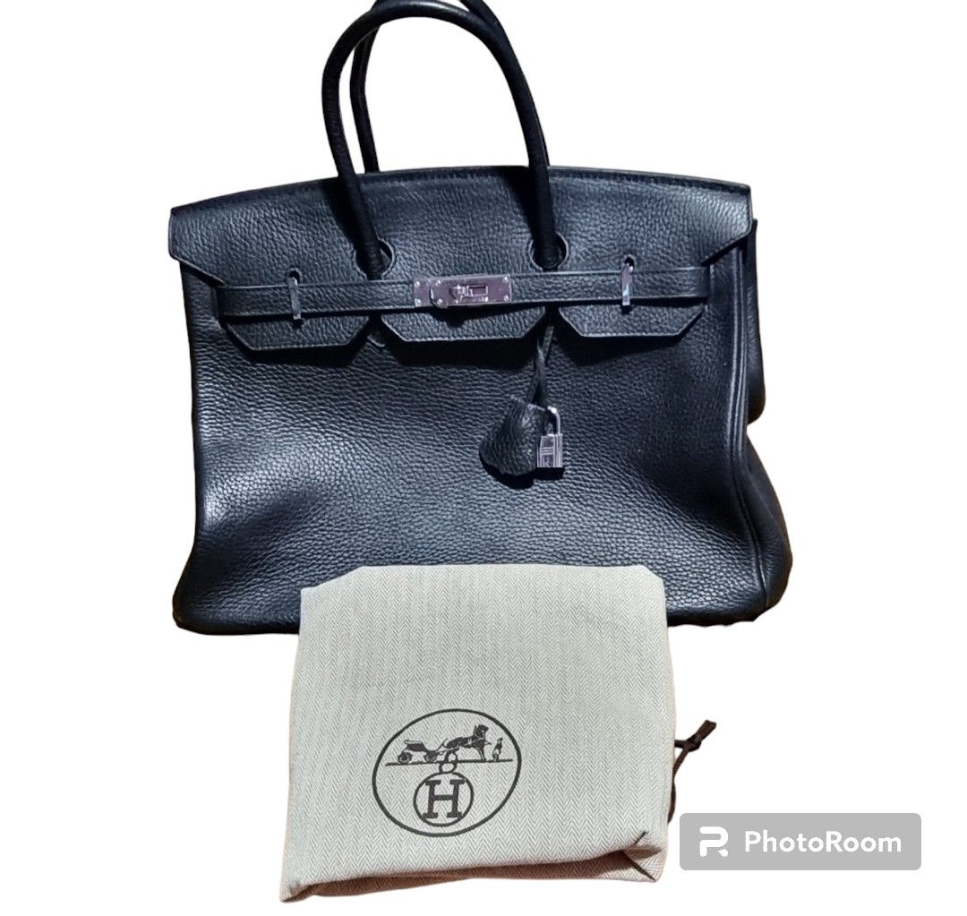 Hermes Birkin Black Togo 25cm, Luxury, Bags & Wallets on Carousell