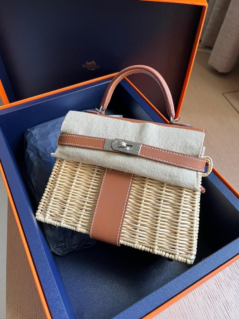 Hermes mini kelly picnic cheap bag