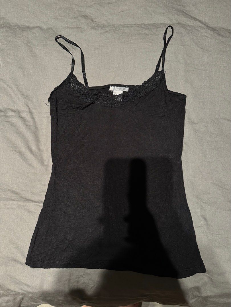 H&m black lace cami hot sale
