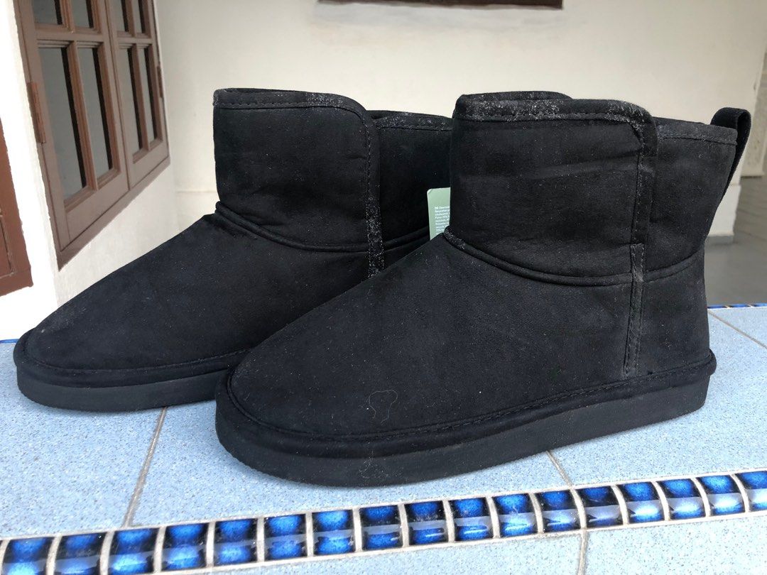H&m black booties hot sale