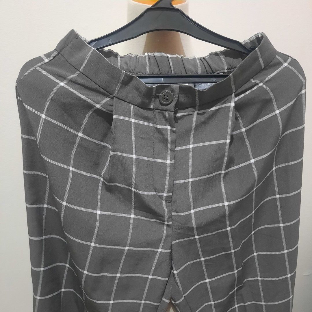 Grid pants h&m 2025