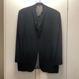 hugo boss black vintage blazer 100% virgin wool 黑色西裝外套 oversize 全羊毛 薄 高領 high collar made in germany 德國製