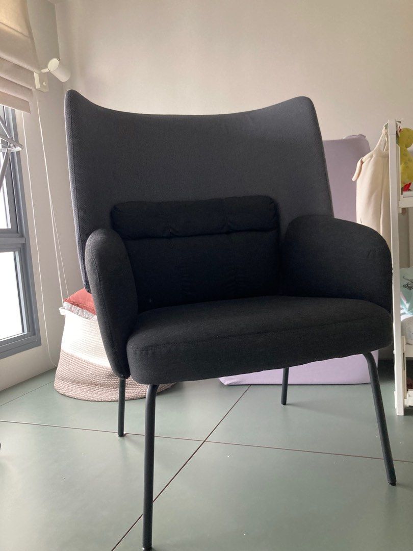 Ikea BINGSTA high back armchair, Furniture & Home Living, Furniture
