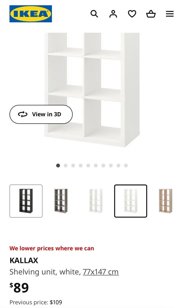 Ikea Kallax Shelving Unit Furniture And Home Living Furniture Shelves