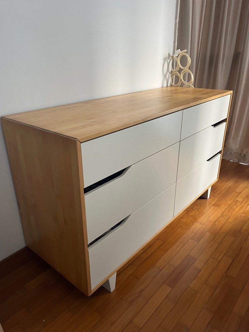 Ikea Mandal 6drawer Chest Of Drawers, Furniture & Home Living