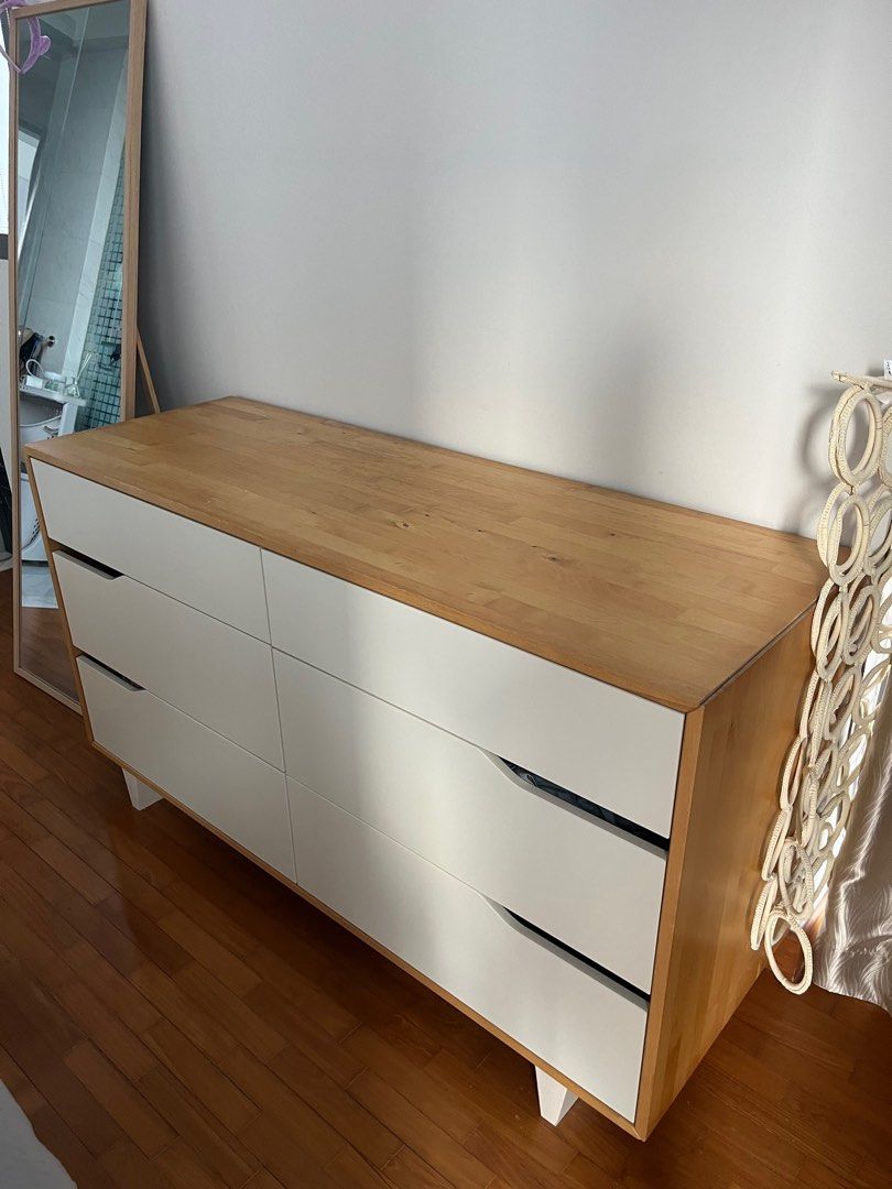 Ikea Mandal 6drawer Chest Of Drawers, Furniture & Home Living