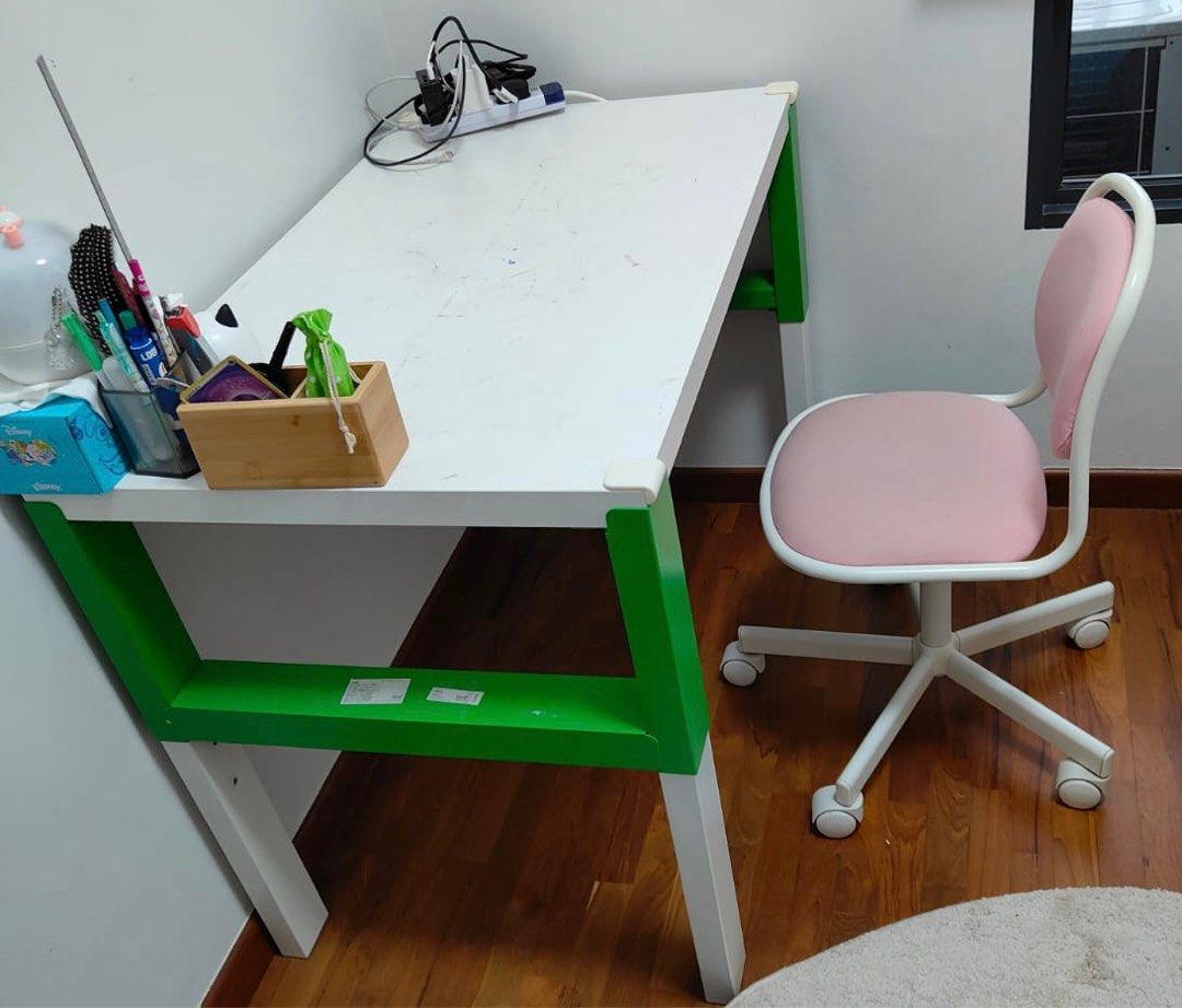 Ikea study table and chair, Babies & Kids, Baby Nursery & Kids ...