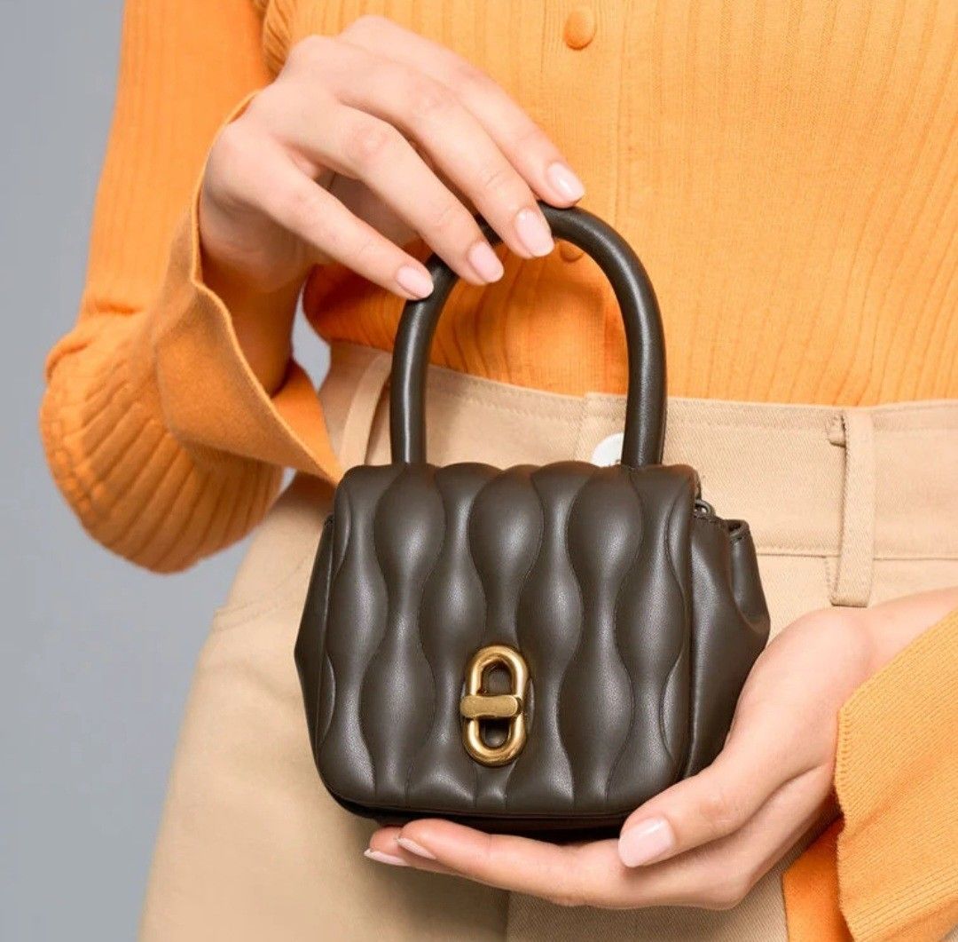 Iva Padded Mini Bag in Dark Moss