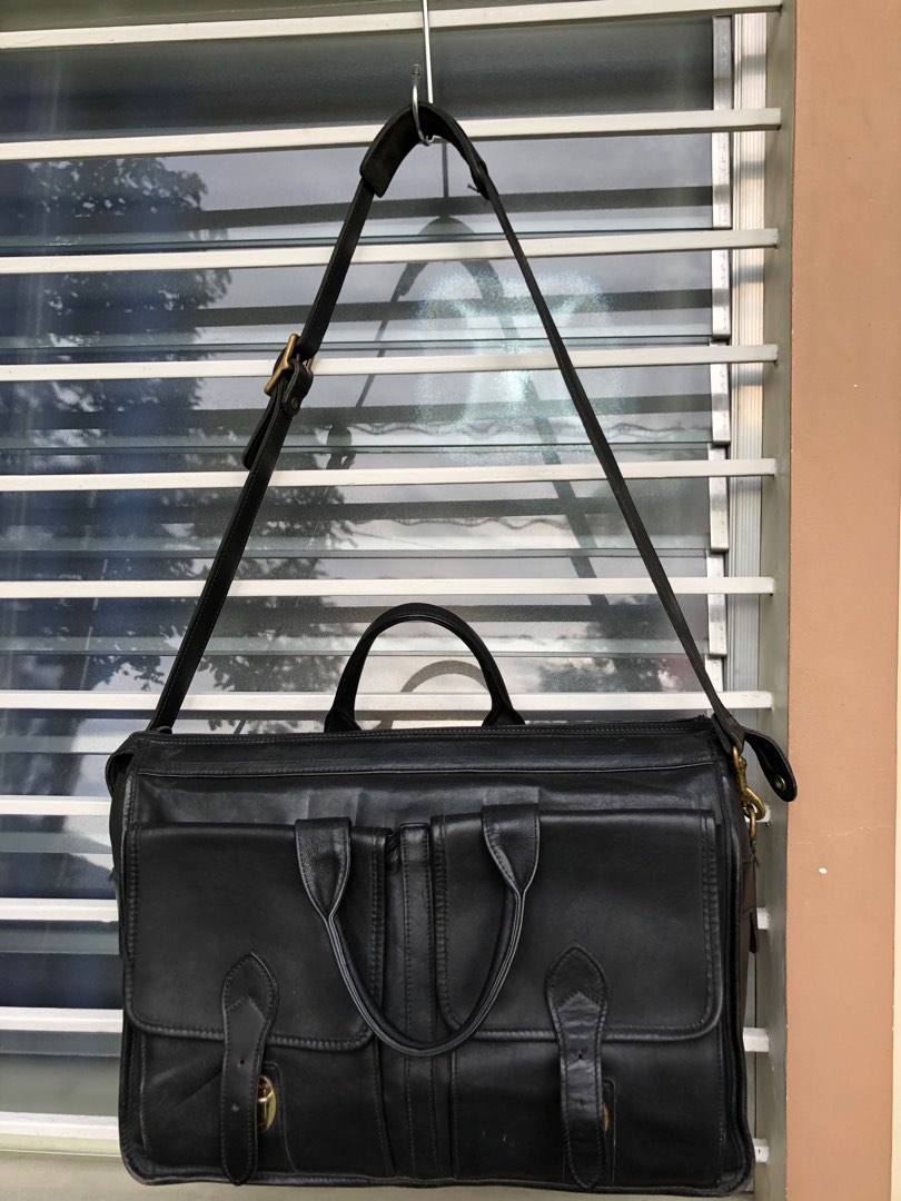 Jack George’s leather portfolio bag messenger style, Men's Fashion ...