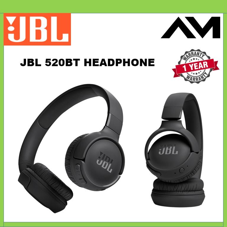 Jbl Tune 520bt wireless headphone with warranty, Audio, Headphones