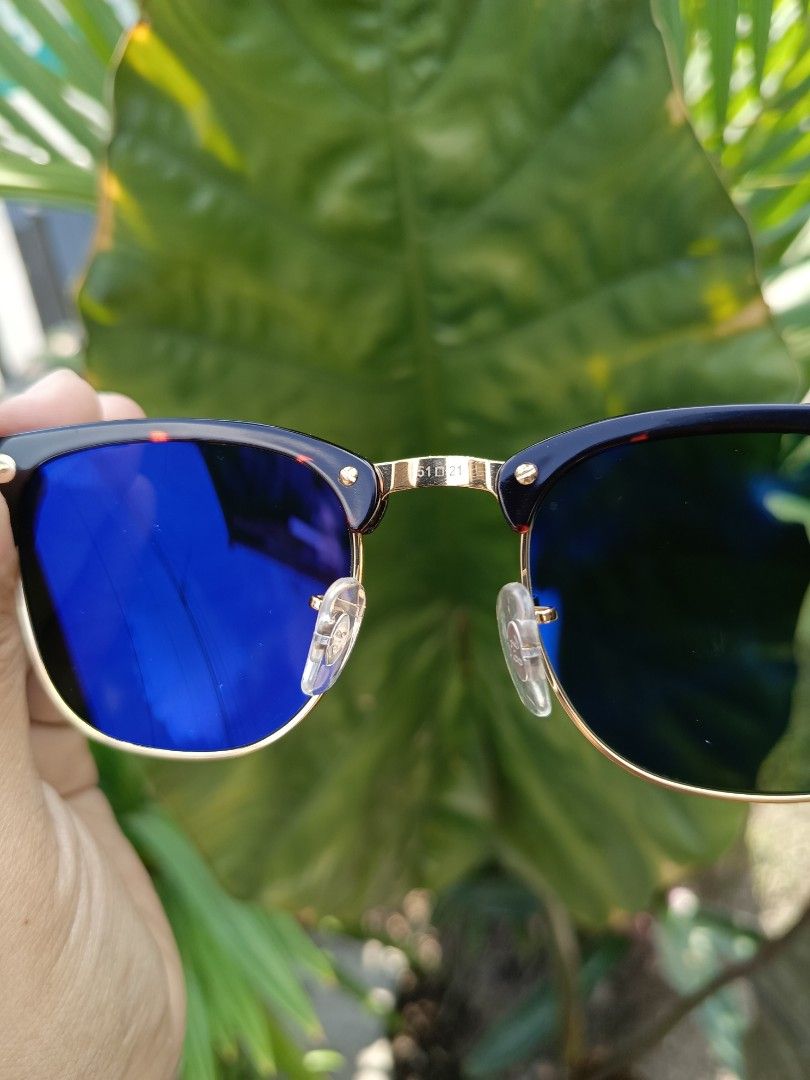 Tortoise Clubmaster Green Flash Ray-Ban Clubmaster RB3016 W0366