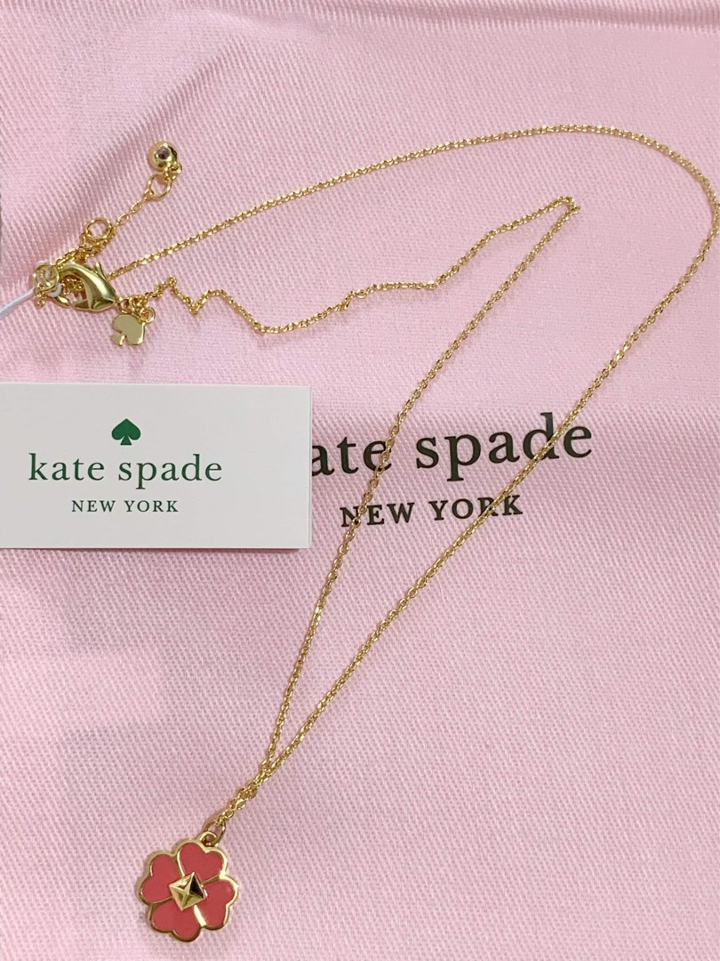 Kate Spade Four Leaf Clover Necklace, Women's Fashion, Jewelry