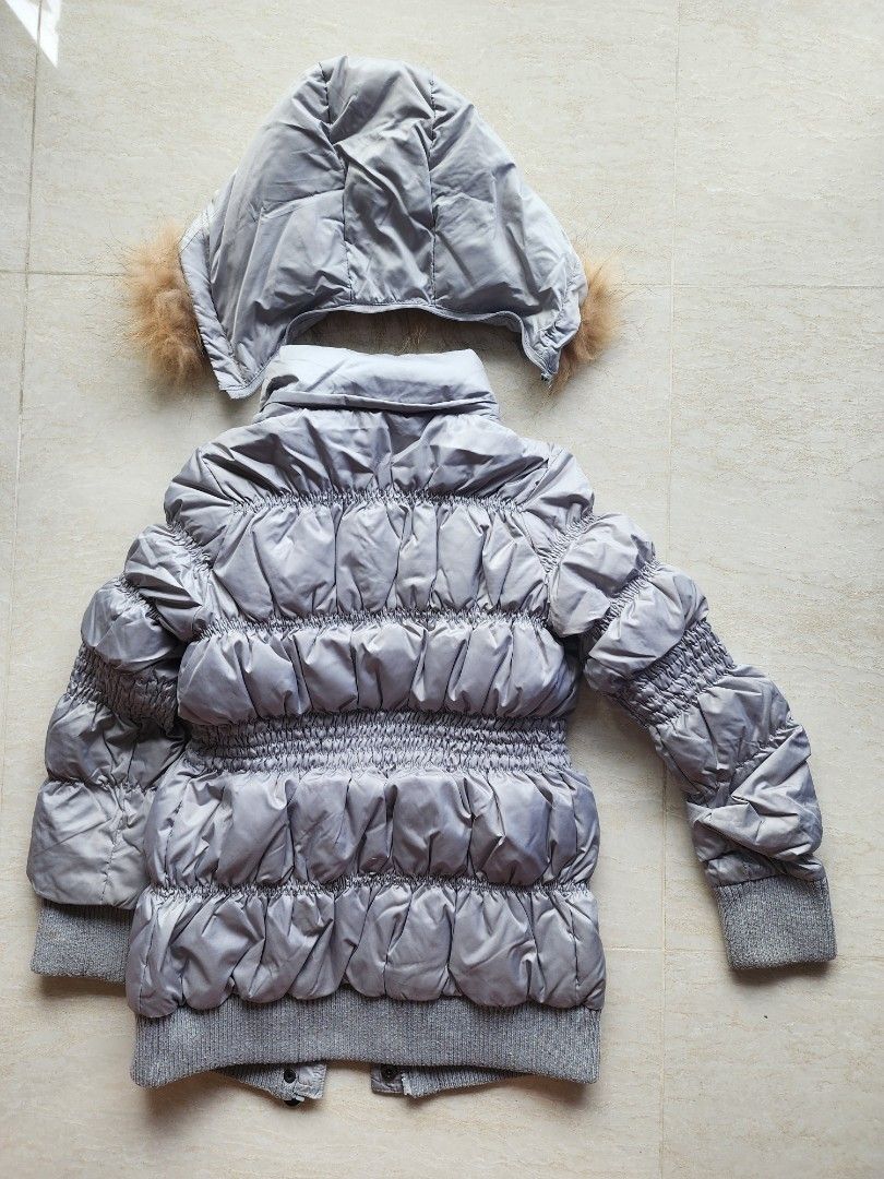 Girls grey hotsell puffer jacket