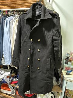 Priya long military wool coat sales