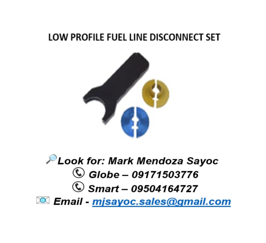 LOW PROFILE FUEL LINE DISCONNECT SET, Commercial & Industrial