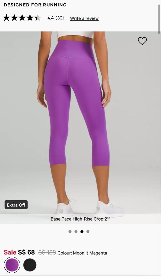Lululemon Brand New Base Pace High-Rise Crop 21”, Women's Fashion,  Activewear on Carousell