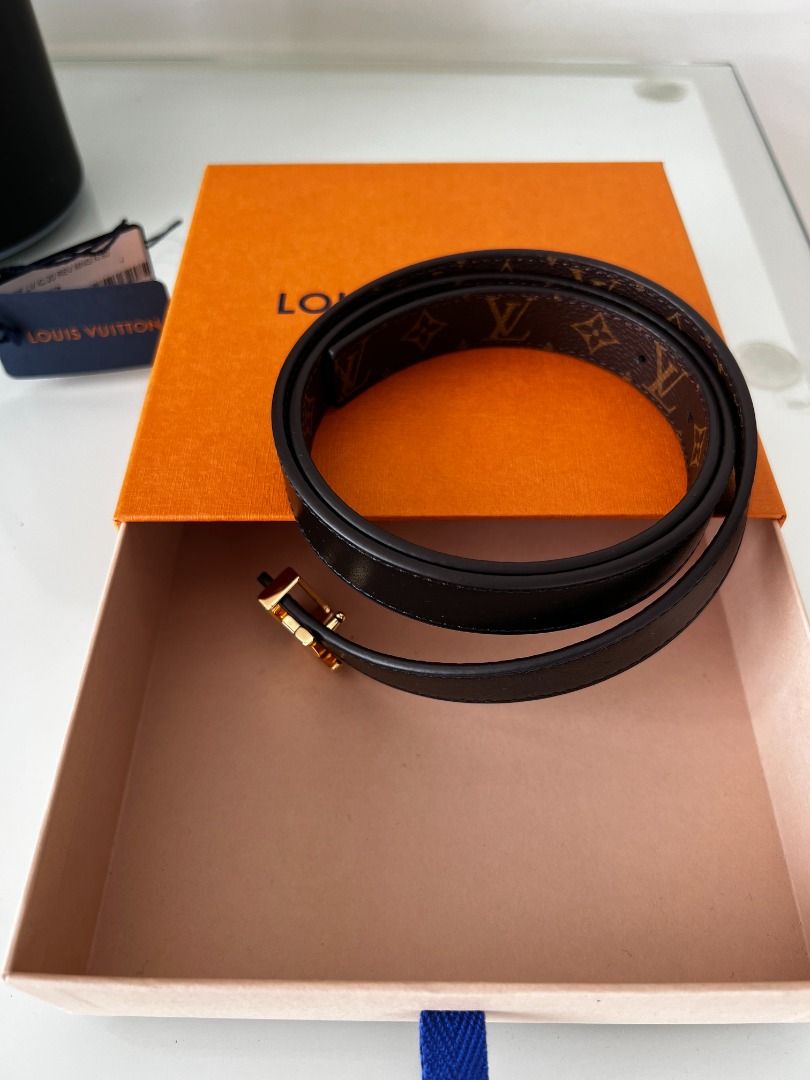 Louis Vuitton Brown/Black Monogram Canvas and Epi Leather Circle Reversible  Belt Size 90 cm Louis Vuitton
