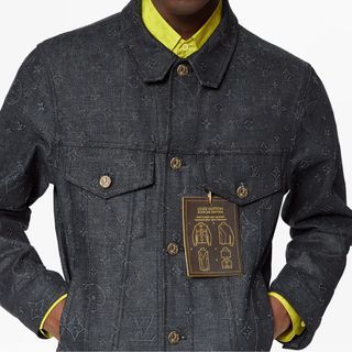 Louis Vuitton X Nigo Monogram Patchwork Denim Hoodie Jacket - น้อง