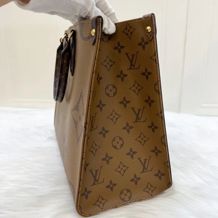 Louis Vuitton Onthego MM Reverse Giant Monogram Canvas in 2023