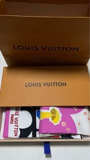 LOUIS VUITTON 18K Yellow Gold Monogram Resille Ear Studs Earrings 570782