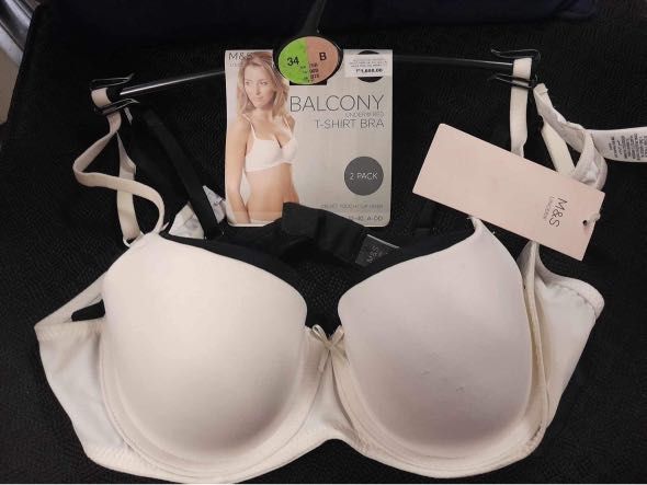 Marks and Spencers Balcony Underwired T-Shirt Bra (34B), Women's Fashion,  Undergarments & Loungewear on Carousell