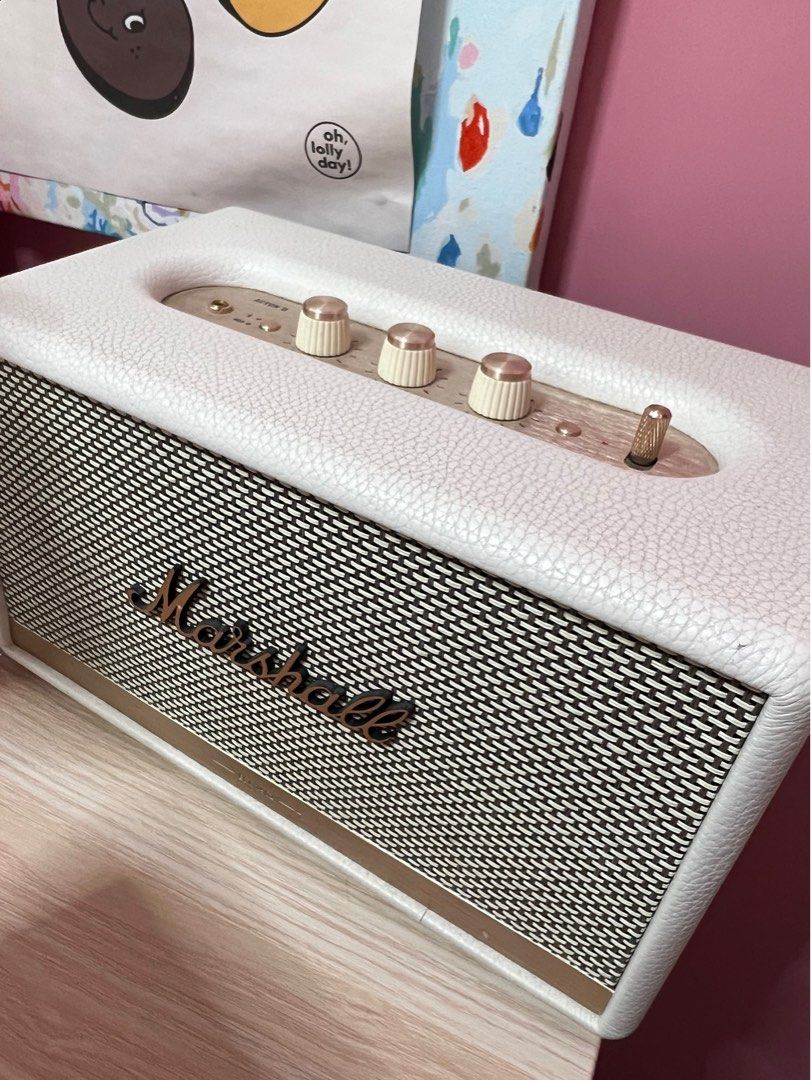 Marshall Acton 2 white, 音響器材, Soundbar、揚聲器、藍牙喇叭、耳擴 - Carousell