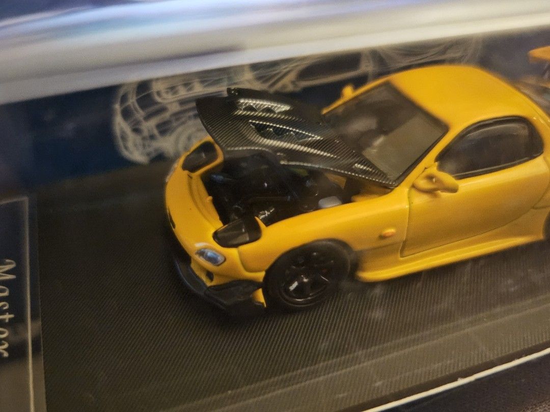 Master Model Mazda RX7 Yellow, Hobbies & Toys, Toys & Games on Carousell