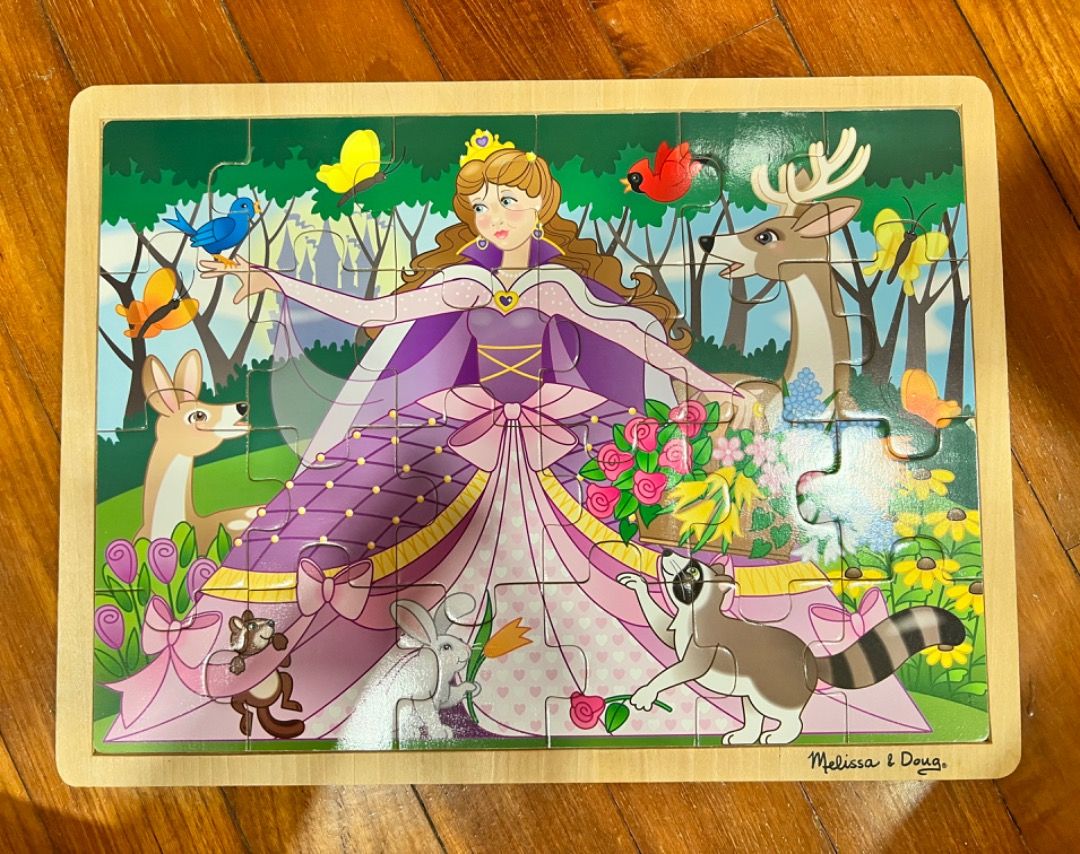 Melissa Doug Princess Wooden Puzzle Hobbies Toys Toys