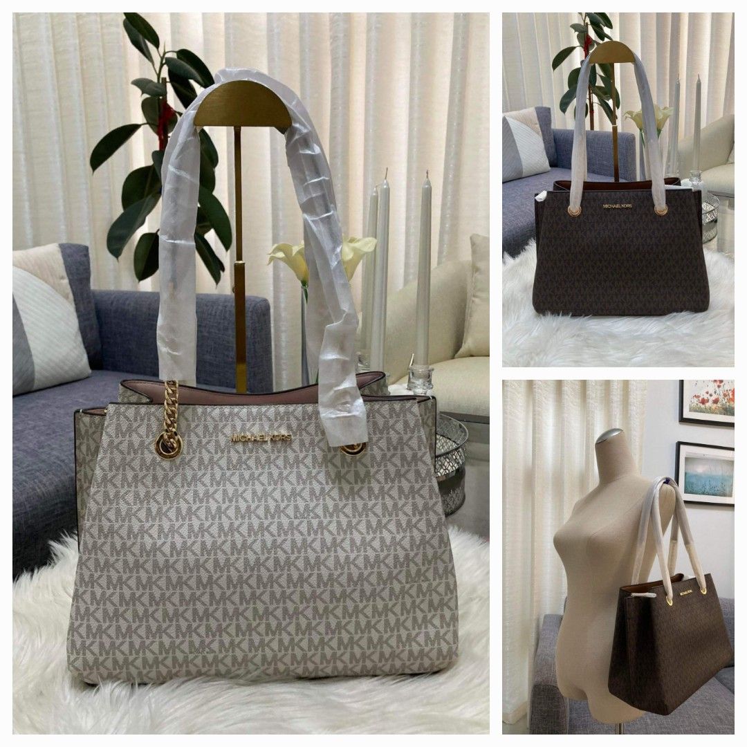 Michael kors lg long drop deals satchel