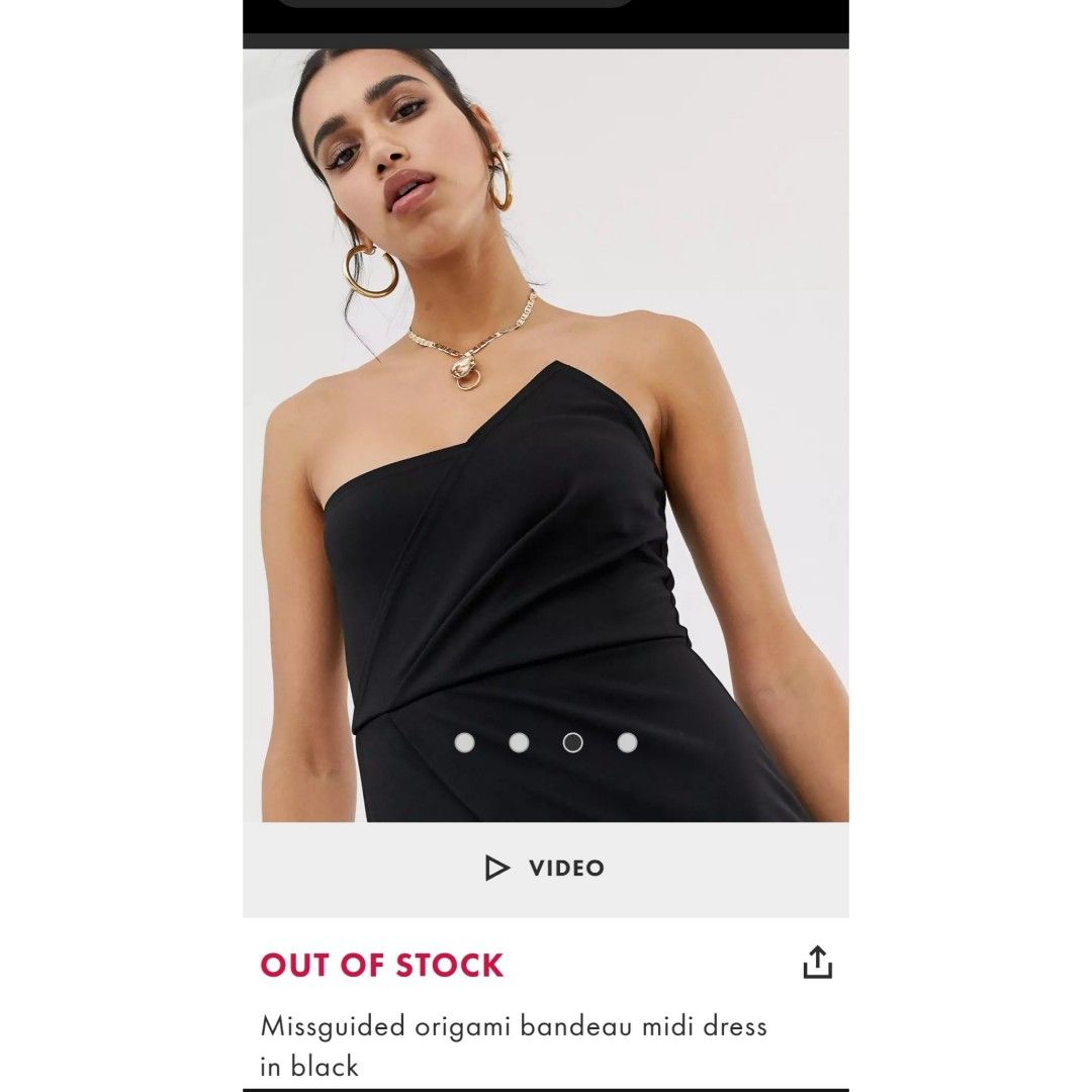 Missguided origami dress hotsell