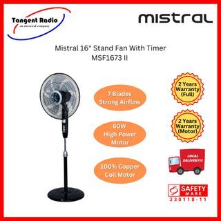Mistral 16" Stand Fan With Timer MSF1673 II