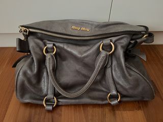 Miu Miu Coral Orange Vitello Lux Leather Bow Satchel Miu Miu | The Luxury  Closet