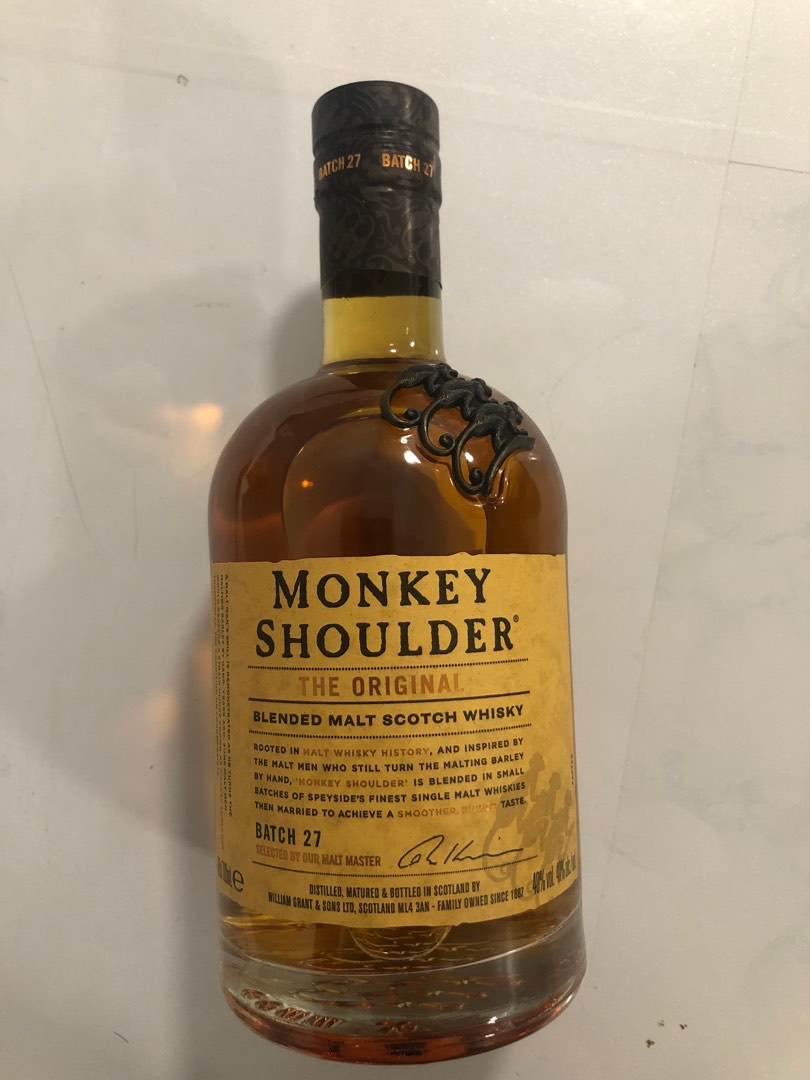 Monkey Shoulder (whiskey), Food & Drinks, Other Food & Drinks on Carousell