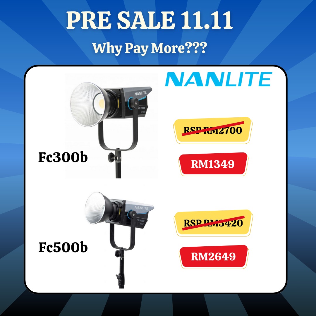 NANLITE Fc300b/Fc500b Continuous Light for Photography Video Studio
