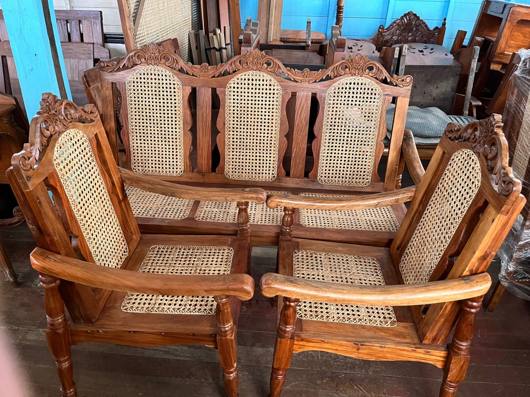 narra sofa set, Furniture & Home Living, Furniture, Sofas on Carousell