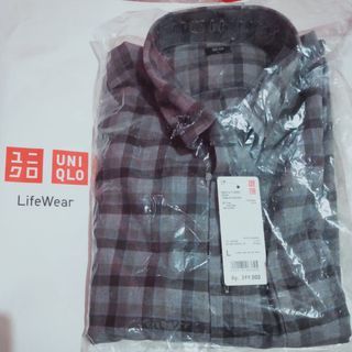 NEW - Uniqlo Kemeja Flannel Lengan Panjang