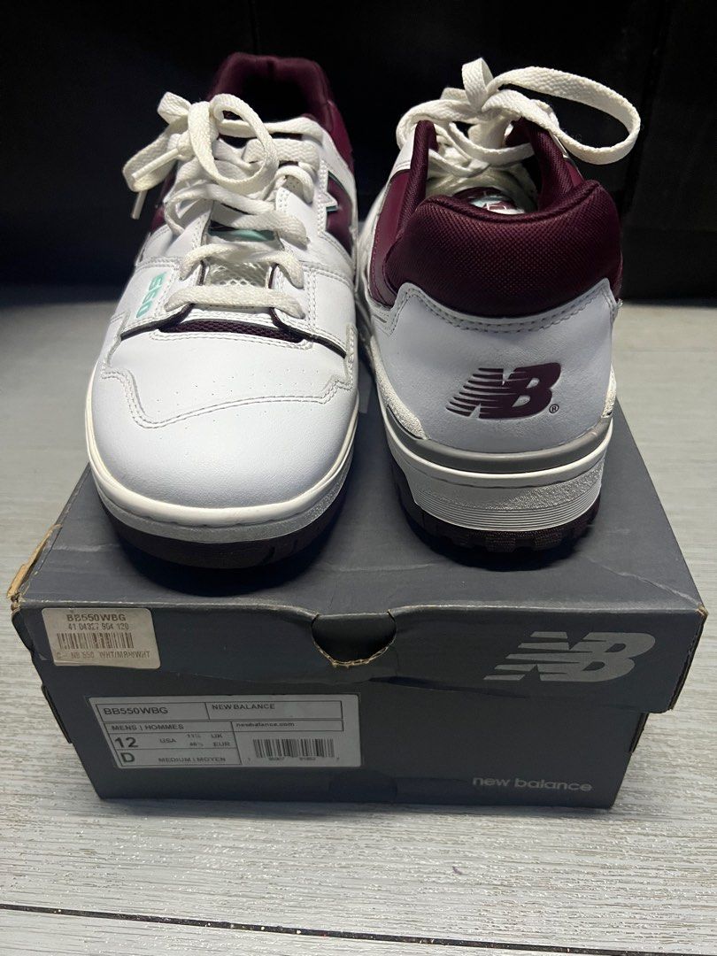 New Balance 550 Burgundy Cyan US 12