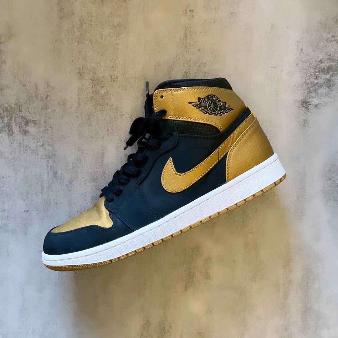 Nike 【AIR JORDAN 1 RETRO HIGH 黑金雙色高筒鞋】 《332550 026》