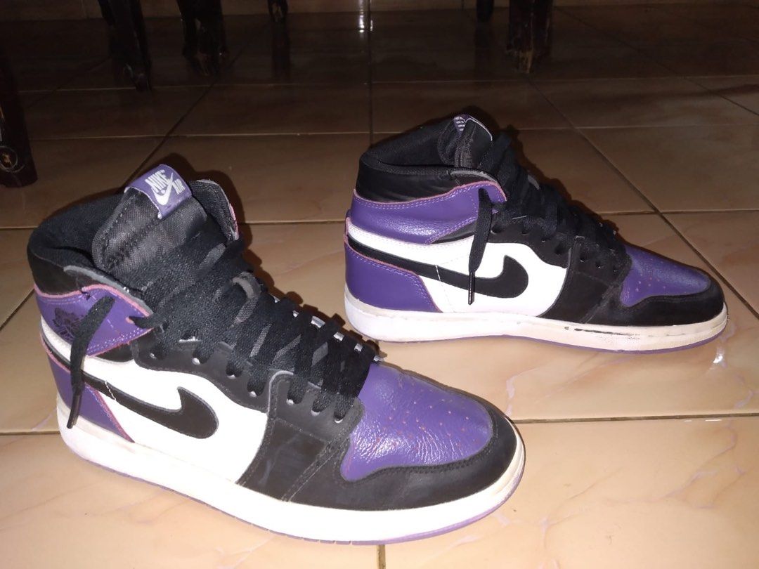 air jordan purple and white