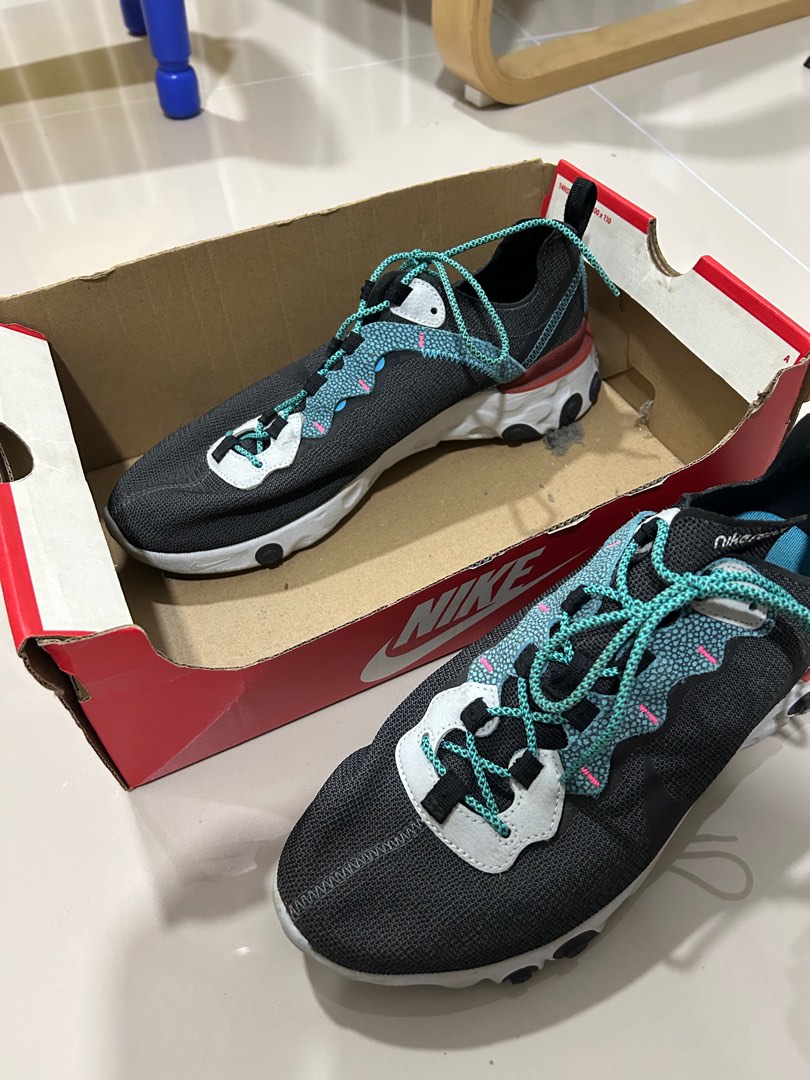 nike react element 55 anthracite blue fury
